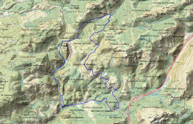 MAPA DETALLADO CAÑADA DEL SERENO