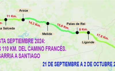 CAMINO DE SANTIAGO FRANCÉS: ÚLTIMOS 100 KM. DESDE SARRIA A SANTIAGO